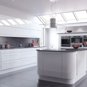 urban-gloss-slab-high gloss-white-kitchen