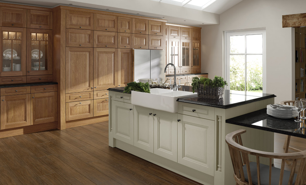 brecon panelled shaker kitchen alabaster