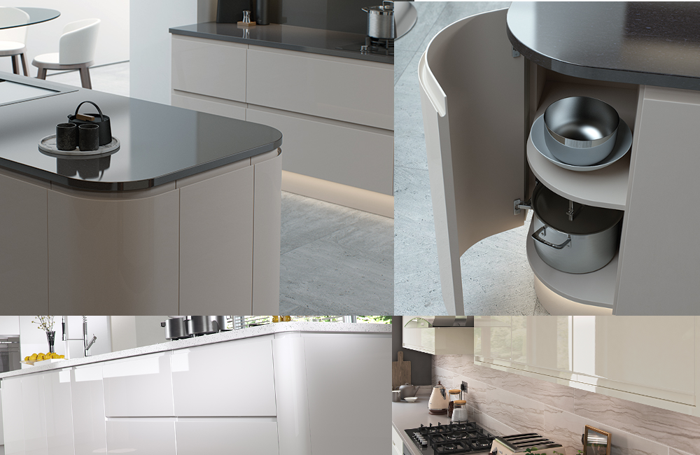 New York Gloss Handleless Kitchen
